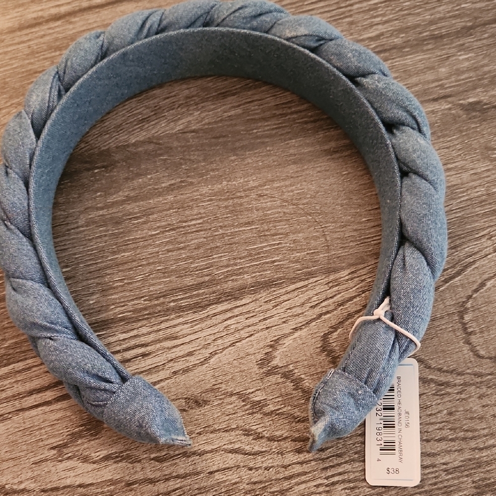 Braided Denim Headband
